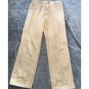 Vintage Men’s Carhartt Dungaree Y2K Canvas Distressed Carpenter Pants size 32